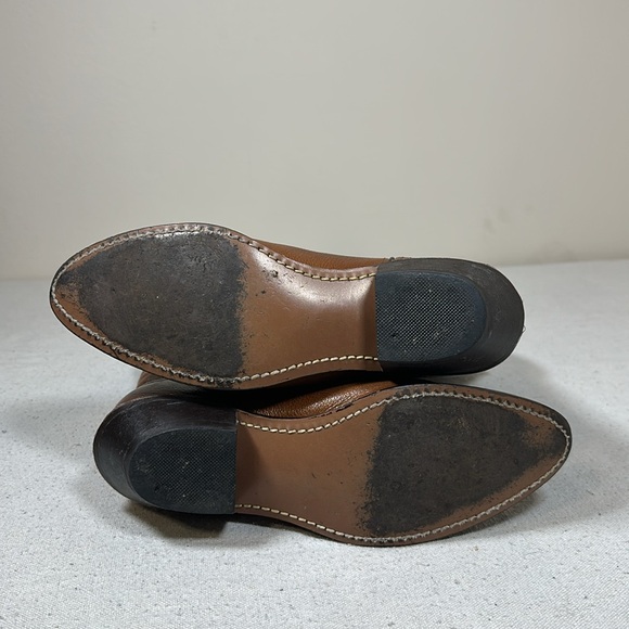 Brown Genuine Leather Almond Toe Brown Western Boots, Women’s Size 7.5 - Picture 6 of 13